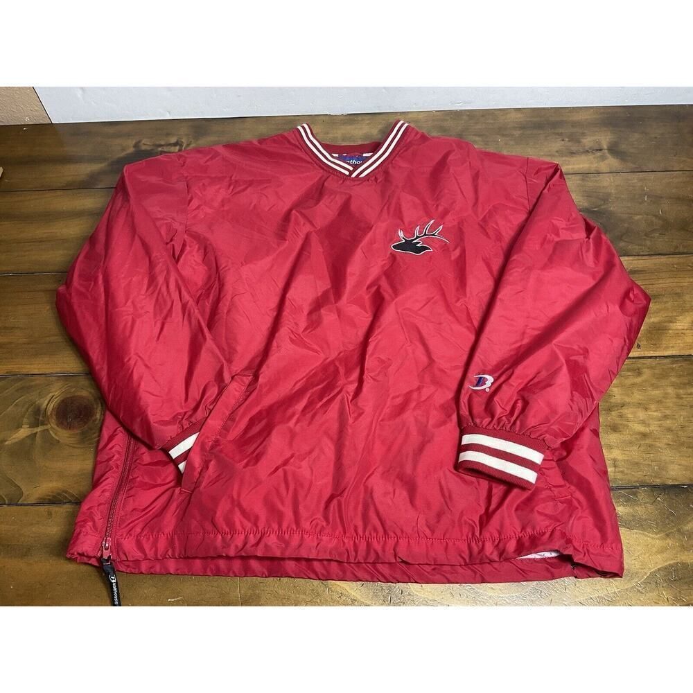 Boathouse Sports Mens Medium Red White Deer Hunting Windbreaker Jacket
